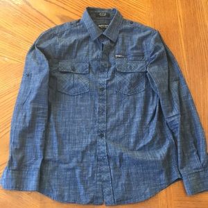 Eighty-eight platinum Blue button up long sleeve